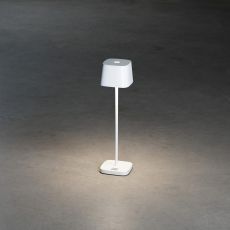 Konstsmide Akku-Tischleuchte Capri Mini weiss Indoor/Outdoor 7829-250
