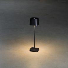 Konstsmide Akku-Tischleuchte Capri Mini schwarz Indoor/Outdoor 7829-750, 7 x 20 x 7 cm