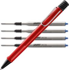 Lamy safari red Kugelschreiber - Bundle mit Minen
