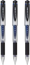 uni-ball 153486449 UM-153S Signo Impact Gelschreiber mit gummiertem Griff, fälschungssicher, 1 mm breite Spitze, 3 Stück blau