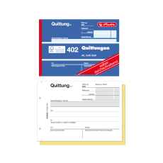 10er Sparpack Herlitz 7876147 Quittungsblock A6 402 2x40 Blatt, selbstdurchschreibend (10er Pack)