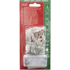 Konstsmide 1408-203 LED Lichterkette, 20 kalt weiße Dioden, batteriebetrieben, Innen, 2 x AA 1.5V (exkl.)