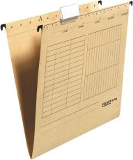 Original Falken 25er Pack Hängemappe UniReg. Made in Germany. Aus Recycling-Karton für DIN A4 seitlich offen braun Blauer Engel ideal für die lose Blatt-Ablage im Büro und der Behörde