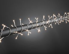Konstsmide 2366-003 - Microlight Lichterkette, verschweißt, 80 klare Birnen, 24V Außentrafo, transparentes Kabel