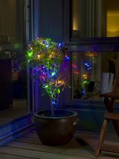 Konstsmide 3810-502 - LED Lichterkette mit 40 mehrfarbigen Dioden - Außenbereich