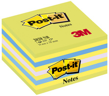 Post-it Haftnotiz-Würfel, 76 x 76 mm, Pastell-Grüntöne