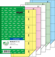 sigel Formularbuch Bonbuch, 105 x 200 mm, gelb