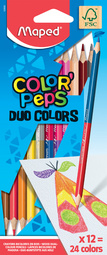 Maped Dreikant-Buntstift COLOR'PEPS DUO, 18er Kartonetui
