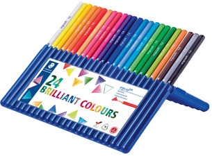 STAEDTLER Dreikant-Buntstift ergosoft, 24er Etui