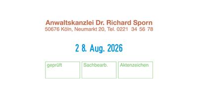 trodat Ersatzstempelkissen 6/56, rot, Doppelpack