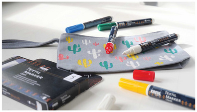 KREUL Textilmarker JAVANA texi mäx OPAK, 5er-Set