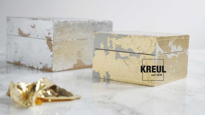 KREUL Blattmetall-Flocken Home Design ART DECO, silber
