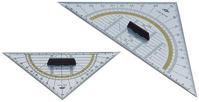 WEDO Geodreieck, Hypotenuse 250 mm, mit abnehmbarem Griff