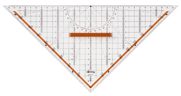 rotring Geometrie-Dreieck Centro, mit abnehmbarem Griff
