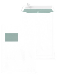 MAILmedia Versandtasche C4 haftklebend, mit Fenster, braun