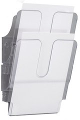 DURABLE Wand-Prospekthalter 'FLEXIPLUS 2', A5, 2 Fächer