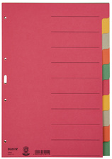 LEITZ Karton-Register extrastark, blanko, A4, 6-teilig