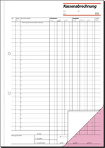 sigel Formularbuch Kassenabrechnung, A4, 2 x 40 Blatt, SD