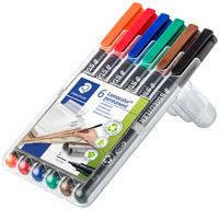 STAEDTLER Lumocolor Permanent-Marker 317M, 6er Etui