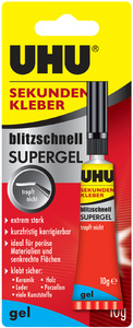 UHU Sekundenkleber blitzschnell SUPERGEL, 3 g