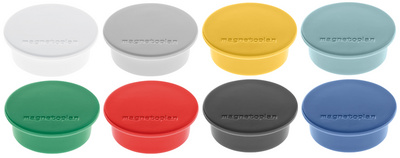 magnetoplan Discofix Rundmagnet color, weiß