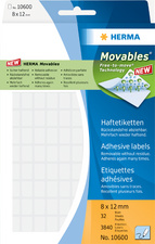 HERMA Etiketten 'Movables' 12 x 18 mm, zur Handbeschriftung