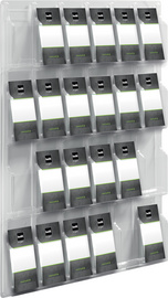 helit Wanddisplay 'the clearly', 12 x DIN lang, glasklar