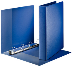 LEITZ Premium Ringbuch, DIN A4 Überbreite, schwarz, 4 D-Ring