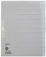 LEITZ Tauenpapier-Register, blanko, A4 Überbreite, 12-teilig