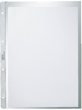 LEITZ Prospekthülle, A4, PP, genarbt, 0,13 mm, Lochseite