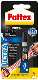 Pattex Sekundenkleber Ultra Gel, 3 g Tube