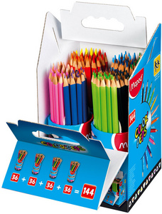 Maped Dreikant-Buntstift COLORPEPS, 144er Schulpaket