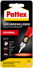Pattex Sekundenkleber Classic flüssig, 3 g Tube