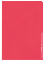 LEITZ Sichthülle Standard, A4, PP, genarbt, rot, 0,13 mm