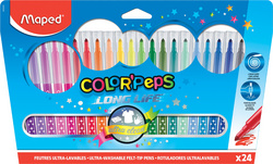 Maped Fasermaler COLORPEPS, 24er Kartonetui