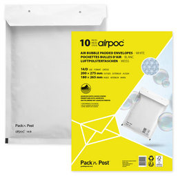 MAILmedia Luftpolster-Versandtaschen, Typ K20, weiß, 44 g