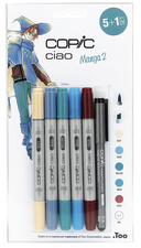 COPIC Marker ciao, 5+1 Set 'Manga 2'