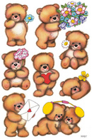 HERMA Sticker DECOR 'Bären mit Blumen'