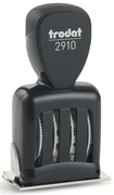 trodat Datumstempel 2910 C8 BEZAHLT + Kasse, Scheck, Bank
