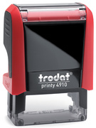 trodat Textstempelautomat Printy 4910 4.0, 3-zeilig, rot