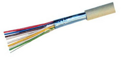 shiverpeaks BASIC-S Telefonkabel, grau, 100 m, 12-adrig