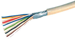shiverpeaks BASIC-S Telefonkabel, grau, 100 m, 12-adrig