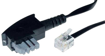 shiverpeaks BASIC-S Telefonkabel, schwarz, 3,0 m