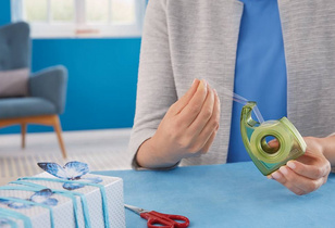 tesa ecoLogo Easy Cut Handabroller, grün, unbestückt