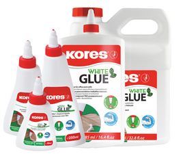 Kores Bastelkleber 'whiteGLUE', lösungsmittelfrei, 1.000 g