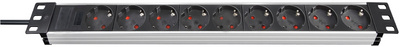 Brennenstuhl 1390007009 19' Steckdosenleiste 'Alu-Line', 9-fach, 1 HE