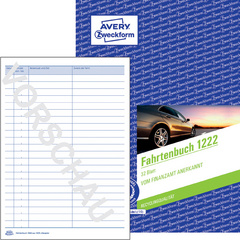 AVERY Zweckform Formularbuch 'Fahrtenbuch', A6 quer