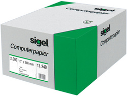 sigel DIN-Computerpapier endlos, 375 mm x 12 (30,48 cm)