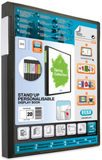 ELBA Präsentations-Sichtbuch 'STAND 'UP', 30 Hüllen, schwarz