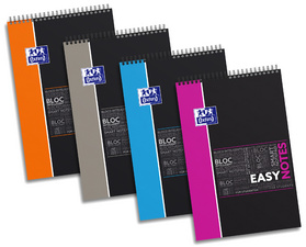 Oxford Studium Spiralnotizblock 'EASYNOTES', A4+, kariert